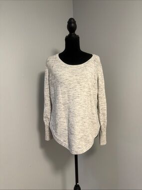 RD Style Light Gray Scoop Neck Pullover Sweater